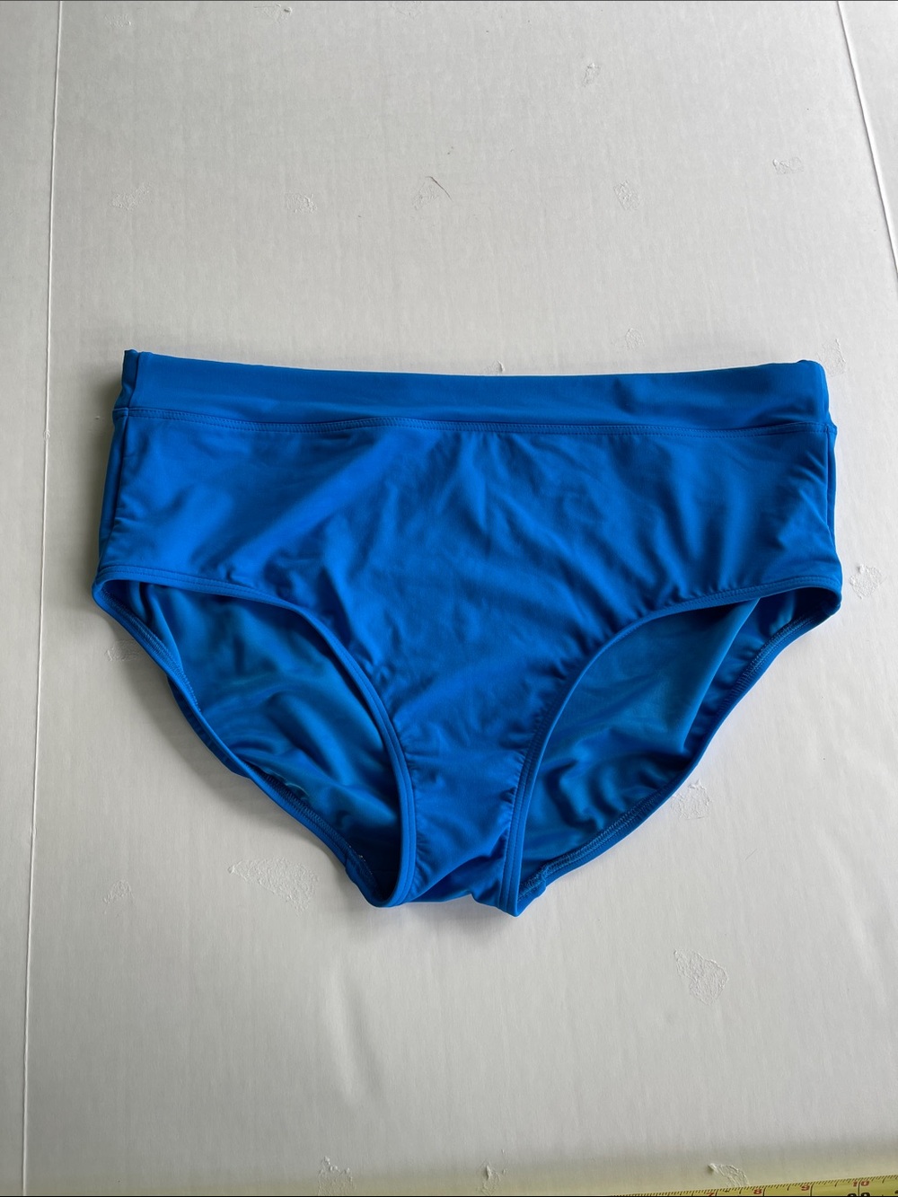 Lands' End Women's Swim Bikini Bottoms in Bright Blue